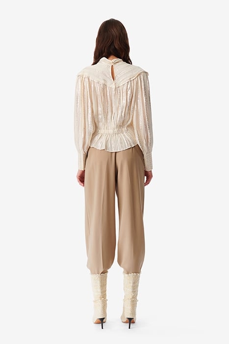 VIVIANA BLOUSE IN ECRU/SILVER 3