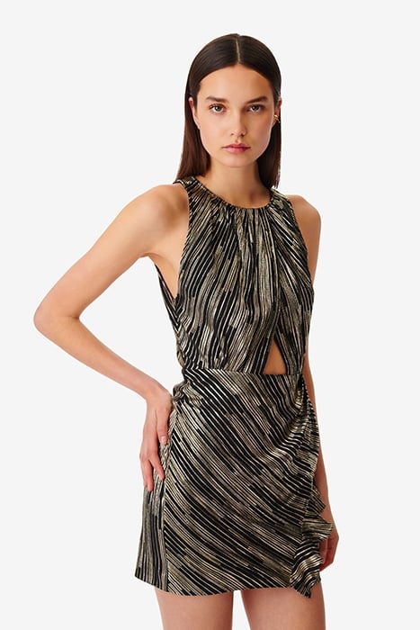 DORLIA DRESS IN BLACK/GOLD 5