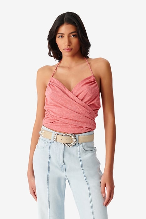 MOEMA TANK TOP IN CORAL / SILVER 1