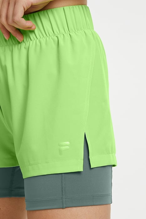 ROSELLE RUNNING SHORTS JASMINE GREEN-DARK FOREST 7