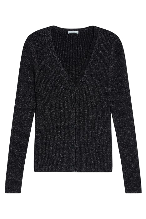 V CARDIGAN LONG SLEEVE KNITS BLACK 4