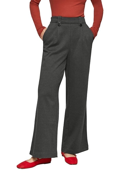 S.OLIVER-QS PANTS GREY/BLACK 1