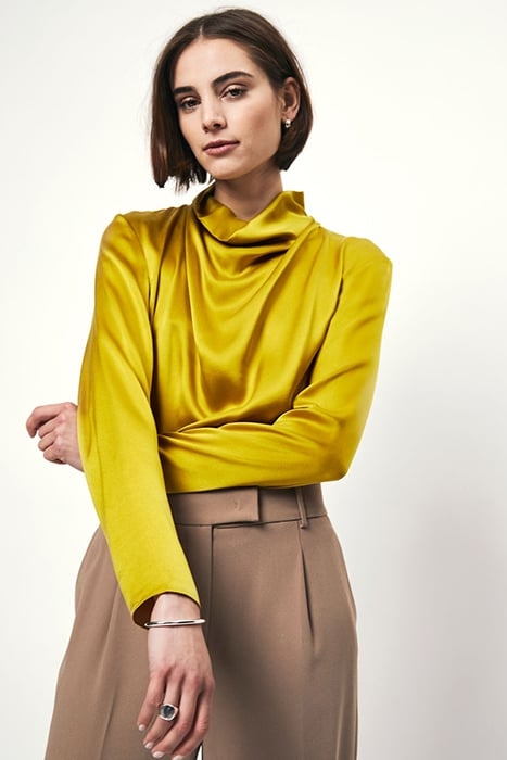 IPSUM SILK DRAPEY TOP GOLDEN GINGER 1