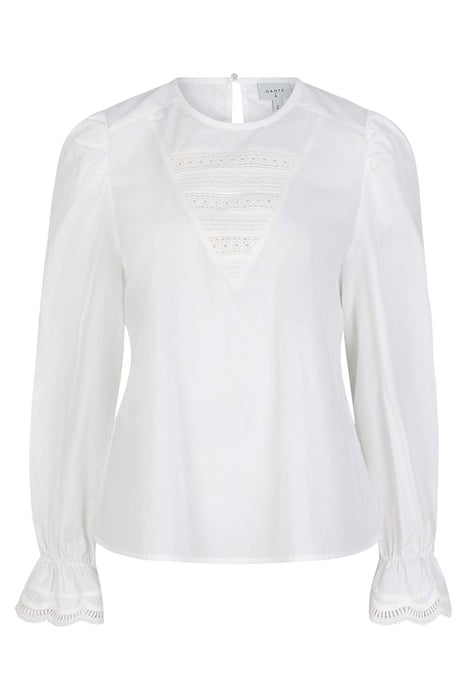 SHAUNA SMOCKED LACE TOP MILK WHITE 3