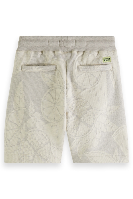 BOYS INTARSIA SWEAT SHORT IN ORGANIC COTTON FRUITS INTARSIA 5