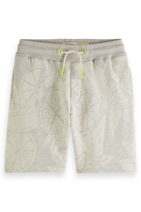 BOYS INTARSIA SWEAT SHORT IN ORGANIC COTTON FRUITS INTARSIA 4