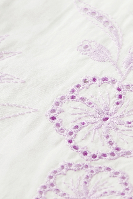 GIRLS BRODERIE ANGLAISE CROPPED PANTS OFF WHITE 7