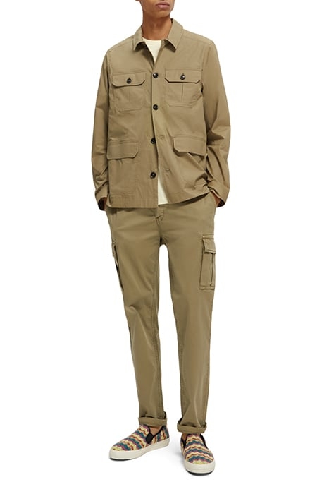 LIGHTWEIGHT POPLIN ARMY JACKET KHAKI 3