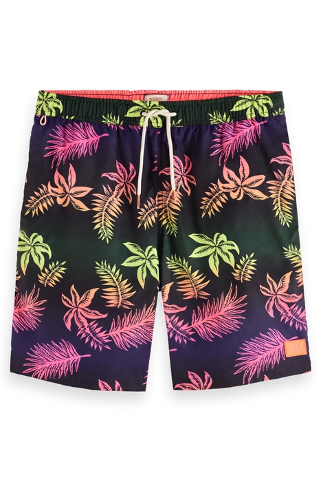 LONG LENGTH - PRINTED SWIMSHORT GRADIENT LEAF AOP 4