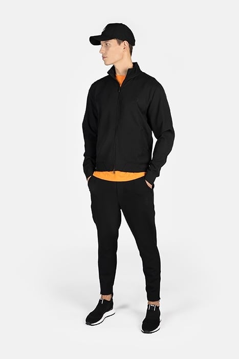ATHLETIC SLIM FIT TRACK JACKET JET BLACK 3