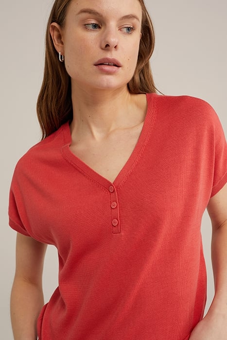 KNITTED PULLOVER VINTAGE RED 5