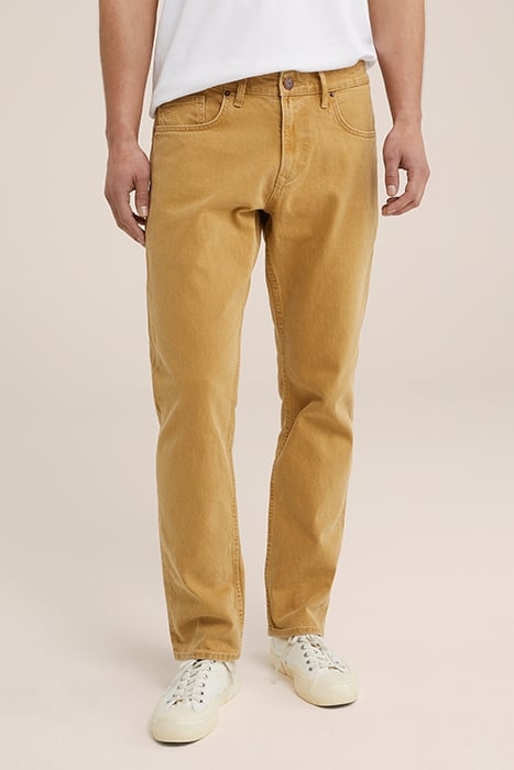 5-POCKET MID WAIST LIGHT BROWN 1