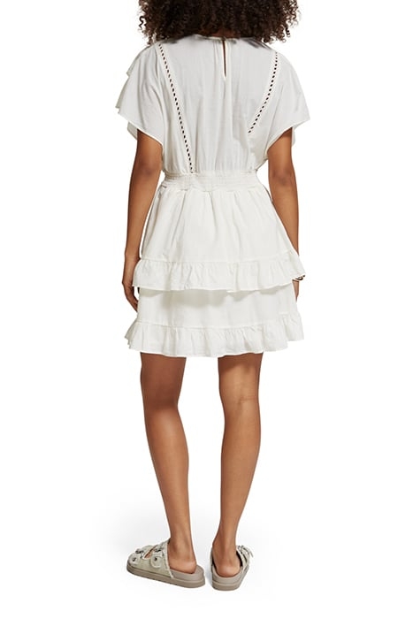 MINI DRESS WITH BRODERIE ANGLAISE SOFT ICE 2