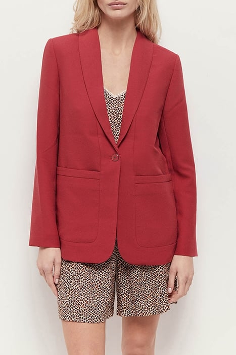 VARA - CHILIPEPPER SUIT JACKET IN RECYCLED POLYESTER 1