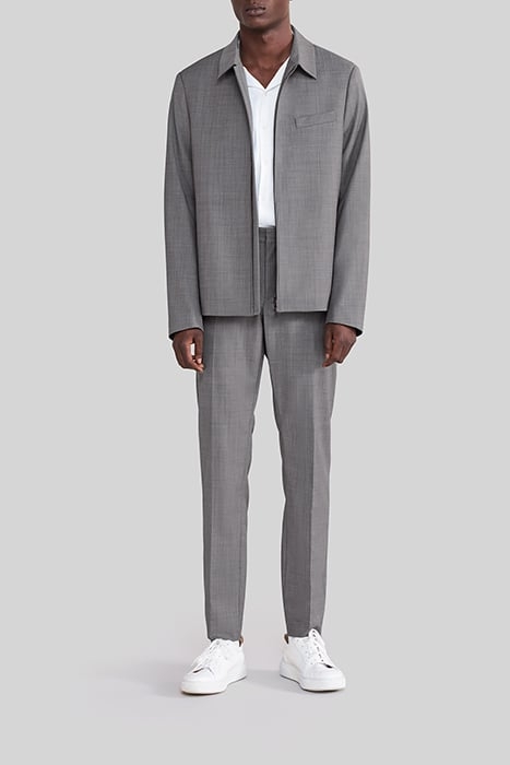 MINK SEMI-PLAIN FABRIC TRAVEL SUIT JACKET 3