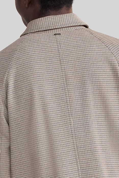 MINK CHECK TRENCH COAT 8