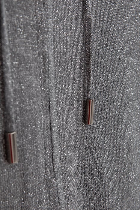 SILVER LUREX KNIT MID-LENGTH CARDIGAN 5