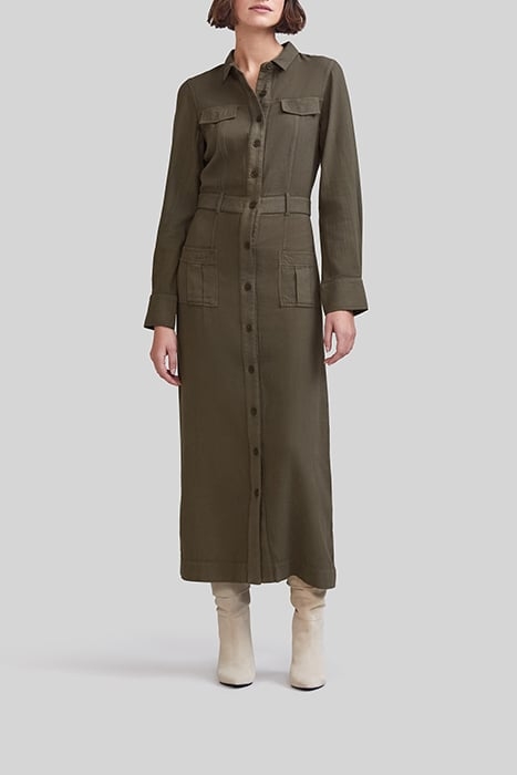 WAKAME ORGANIC COTTON LONG SHIRT DRESS 1