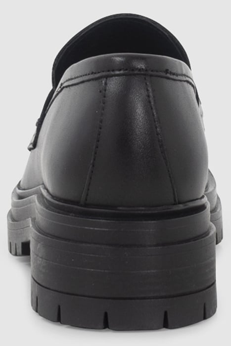 BLACK MOCCASINS WITH LUGGED SOLES 5