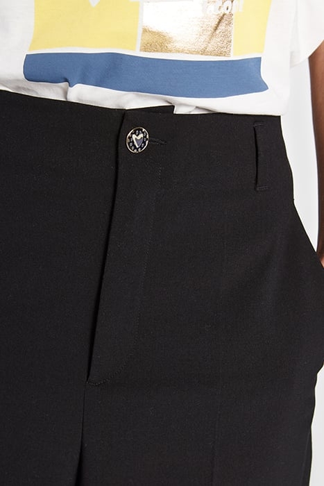 BLACK STRAIGHT SUIT TROUSERS 6