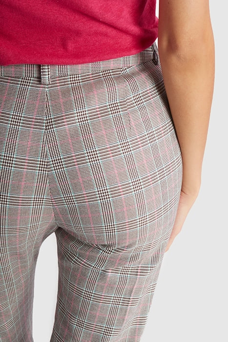 BEIGE CHECK SUIT TROUSERS 7