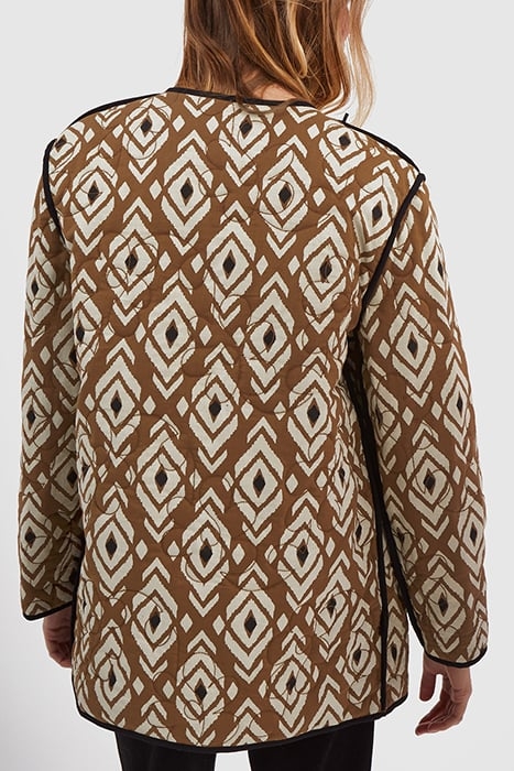 CAMEL/ETHNIC MOTIF REVERSIBLE COAT 3