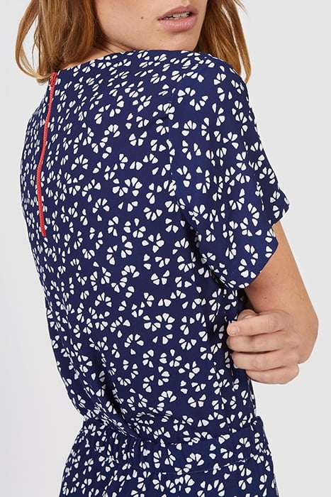 NAVY GRAPHIC PRINT TOP 4