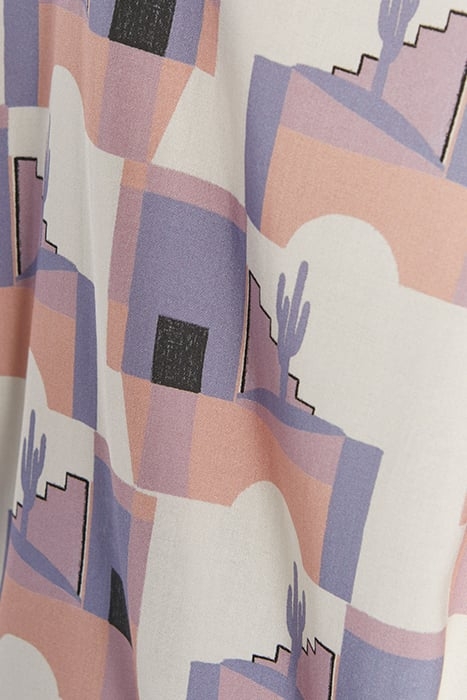 ECRU SHIRT WITH CACTUS ARTY MOTIF 7