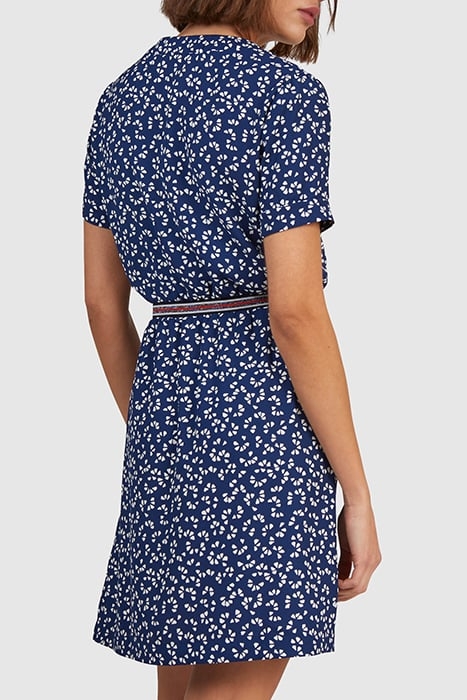 NAVY GRAPHIC PRINT DRESS 2