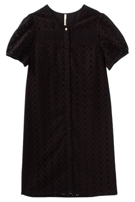 BLACK EYELET EMBROIDERY DRESS 3