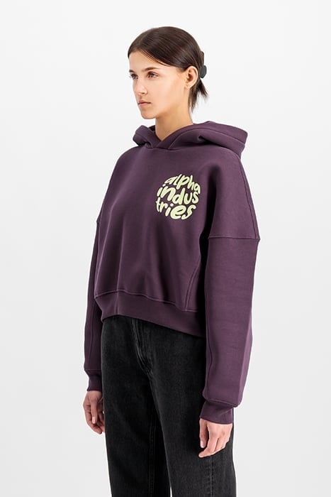 LOGO HOODIE PLUM 5