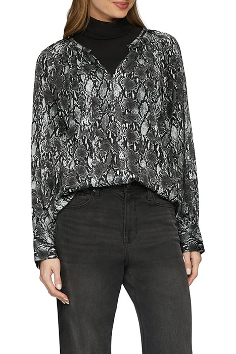 S.OLIVER BLOUSES GREY/BLACK 1
