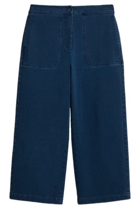 BELLE JERSEY WIDE LEG CROP DARK DENIM 4
