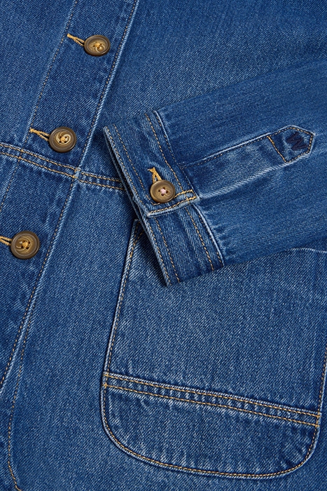 CARRIE DENIM JACKET MID DENIM 7