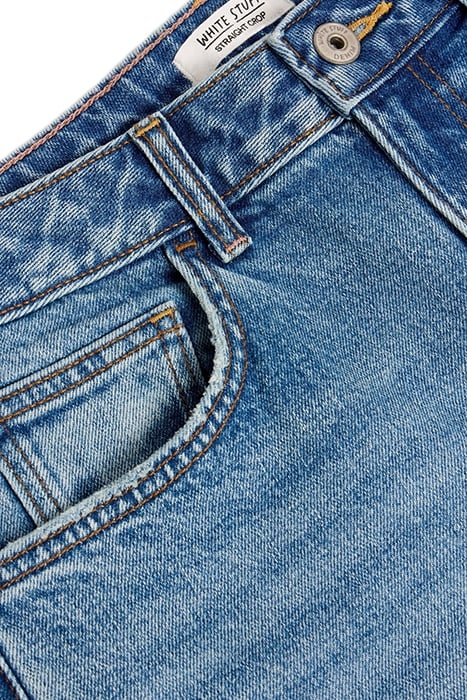 CHARLIE STRAIGHT CROP JEAN MID DENIM 6