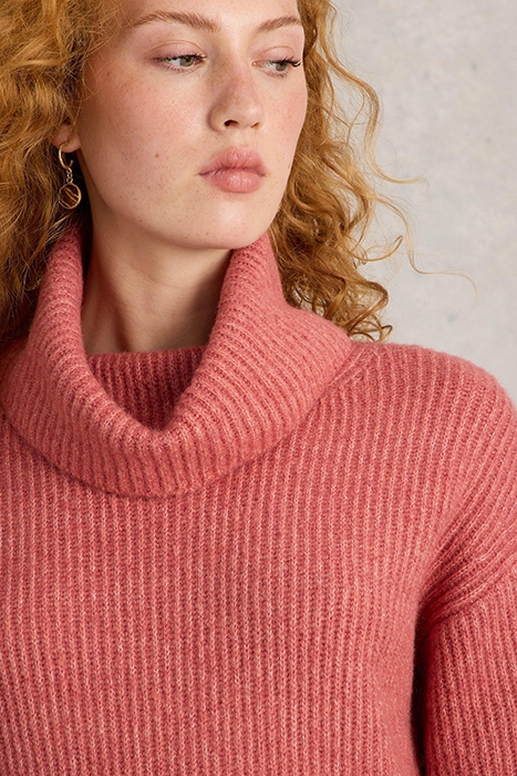 LOVELY RIB JUMPER DUSTY PINK 5
