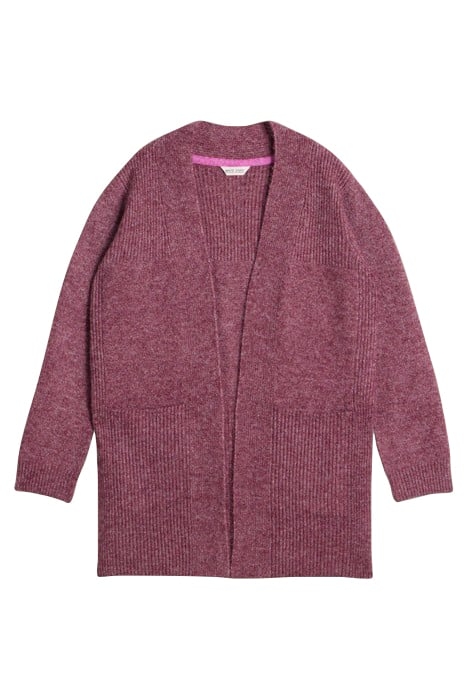 ERIN LONGLINE CARDI DARK PLUM 2