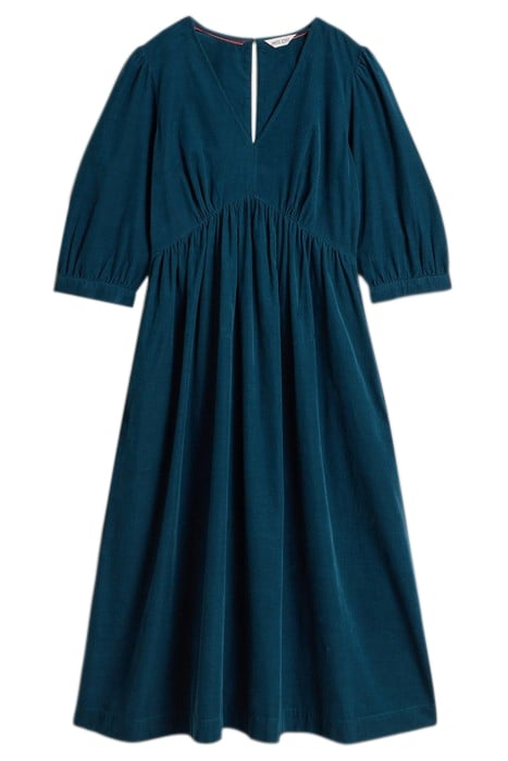 LUCY CORD DRESS DARK TEAL 3