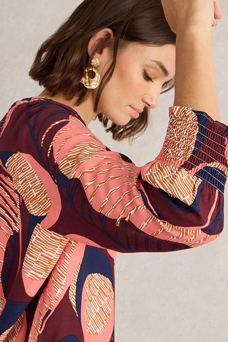 ELISA TOP PLUM PRINT 5