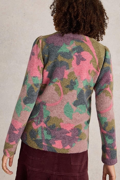 JODIE PRINTED FLORAL JUMPER GREEN MULTI 2