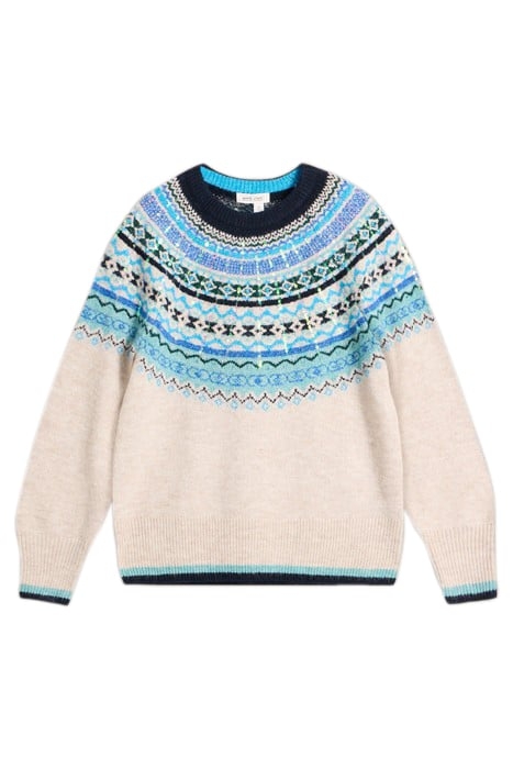 FROSTED FAIRISLE JUMPER NATURAL MULTI 3