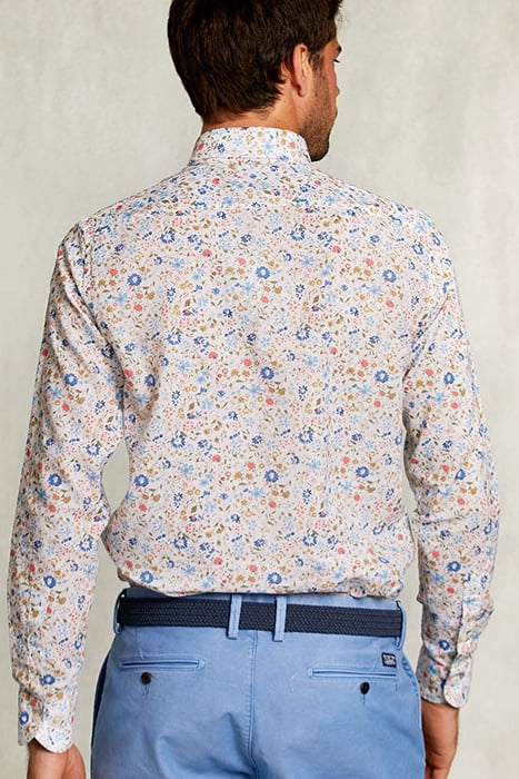 CUSTOM FIT FLORAL SHIRT MULTI WHITE 2