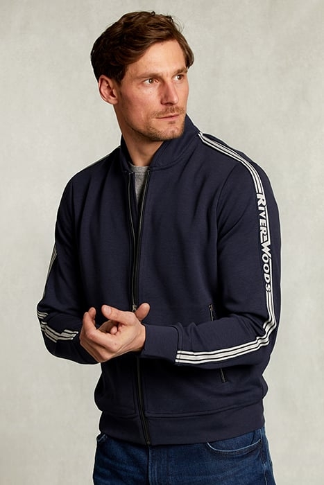 CARDIGAN WITH ZIPPER NAVY BLUE 1