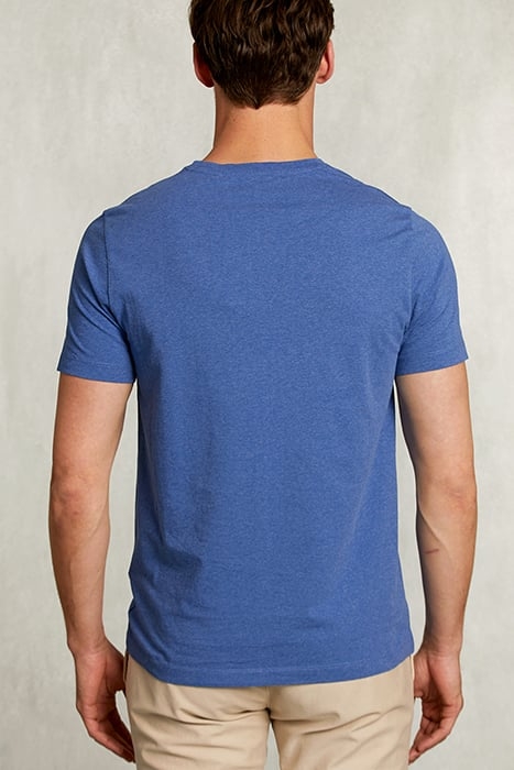 NORMAL FIT BASIC T-SHIRT WALLSTREET MEL BLUE 2