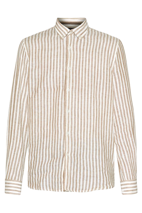 GREGSI LINEN STRIPE BROWN LION 4