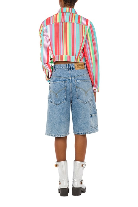 COLORFUL STRIPES COTTON DRILL JACKET MULTICOLOR 2