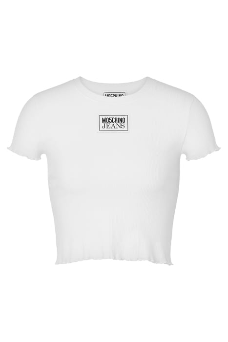 LOGO PATCH COTTON T-SHIRT WHITE 3