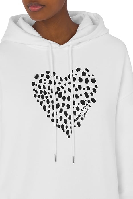 LEOPARD HEART HOODIE WHITE 4