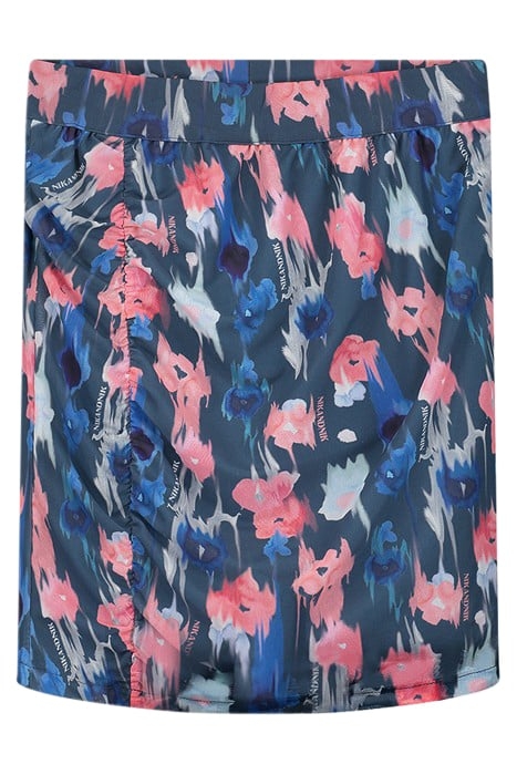 FLORAL MESH SKIRT ROYAL BLUE 2