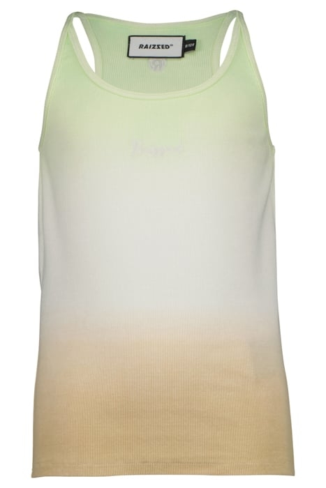 GIRLS PORTLAND SINGLET FADED LIME 1